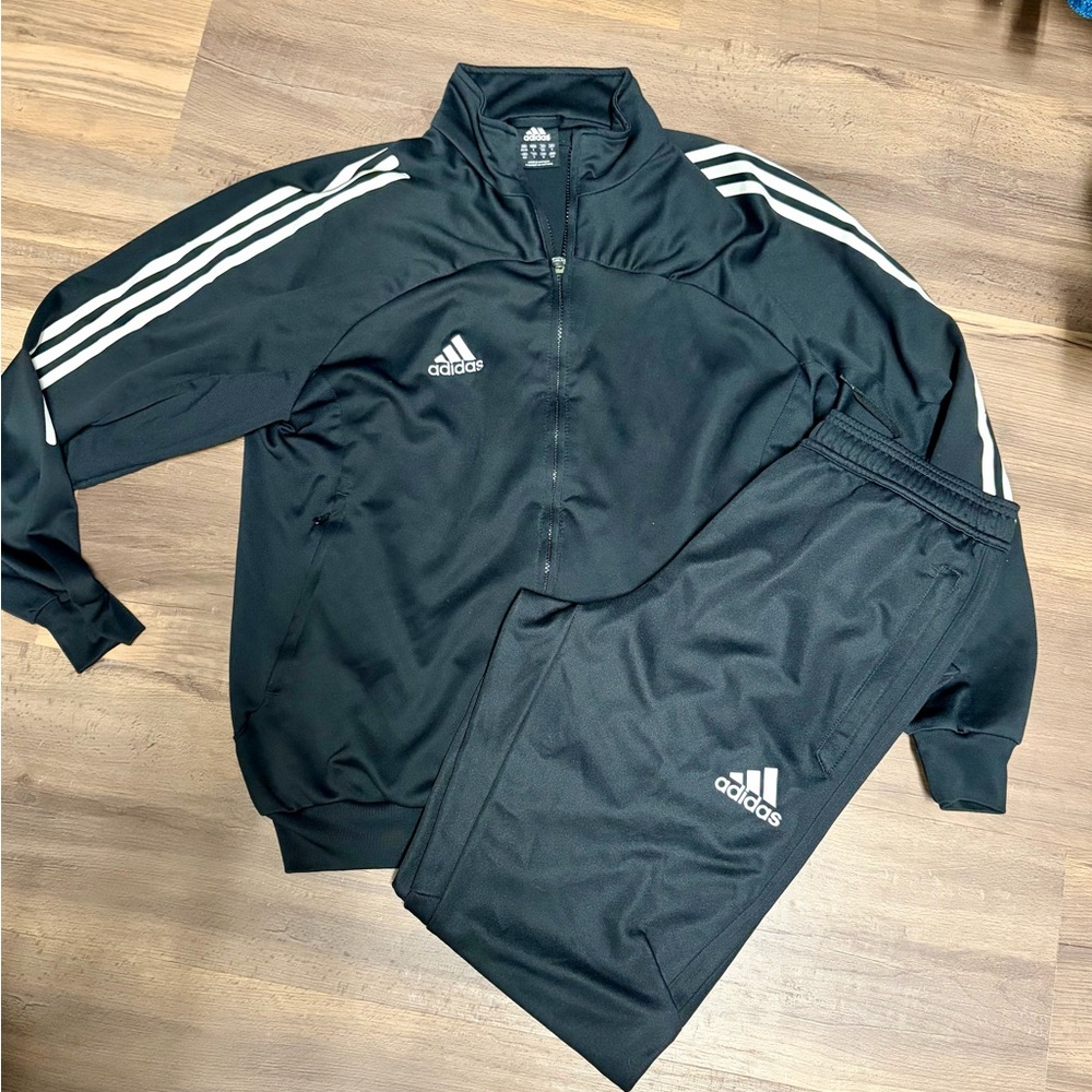 Adidas Tiro 21 Black Training Tracksuit Set Top & Pants